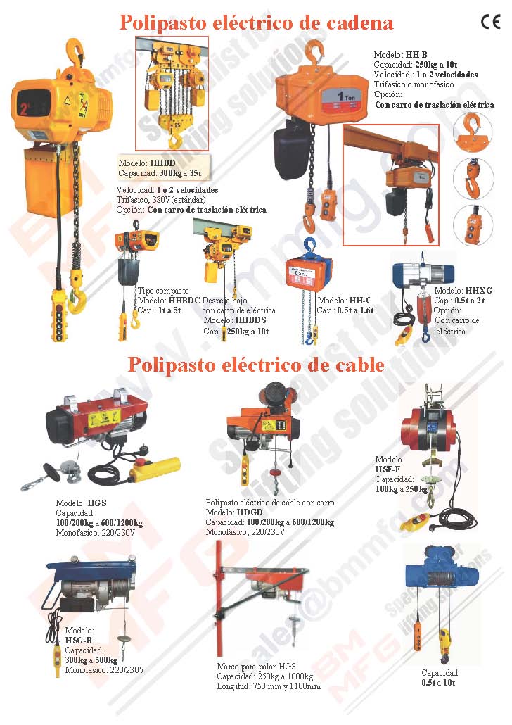 Polipasto eléctrico