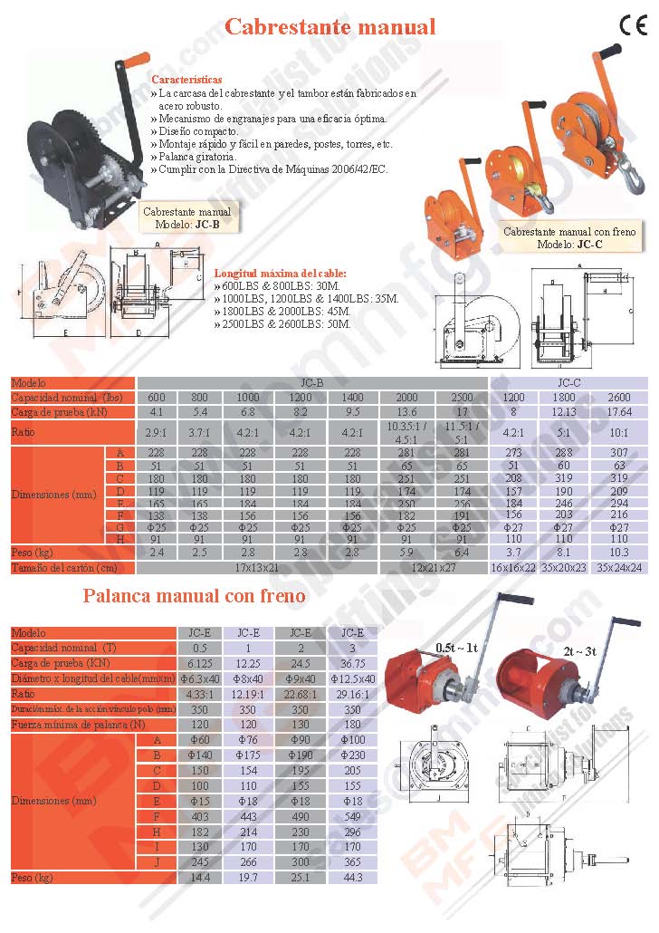 Cabrestante manual