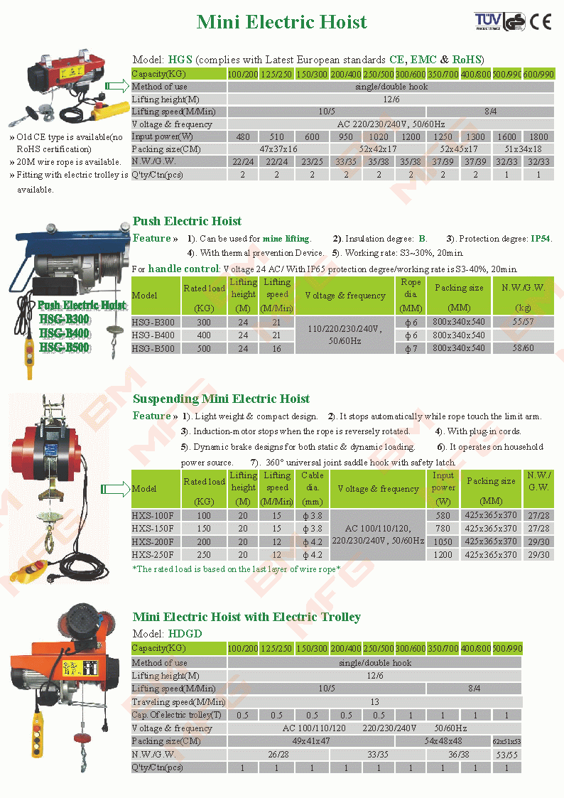 Mini Electric Hoist