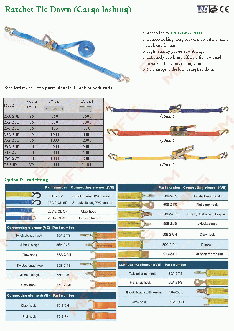 Ratchet Tie Down(Cargo Lashing)